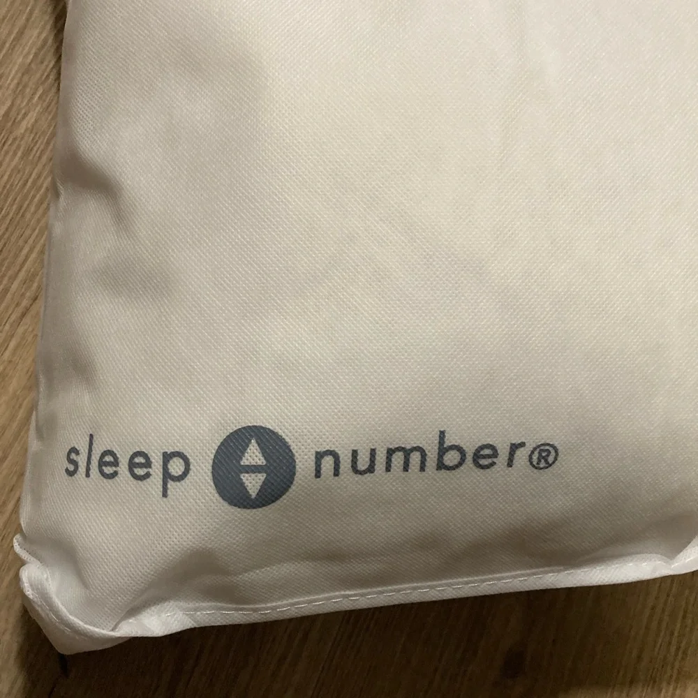New Never Used Sleep Number White and Gray Pillow - Picture 2 of 5